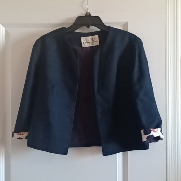 Young House cropped jacket VTG from 1960s three quarter sleeves size XS P - Picture 1 of 13